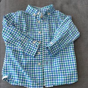 JCrew/Crewcuts adorable gingham button down shirt